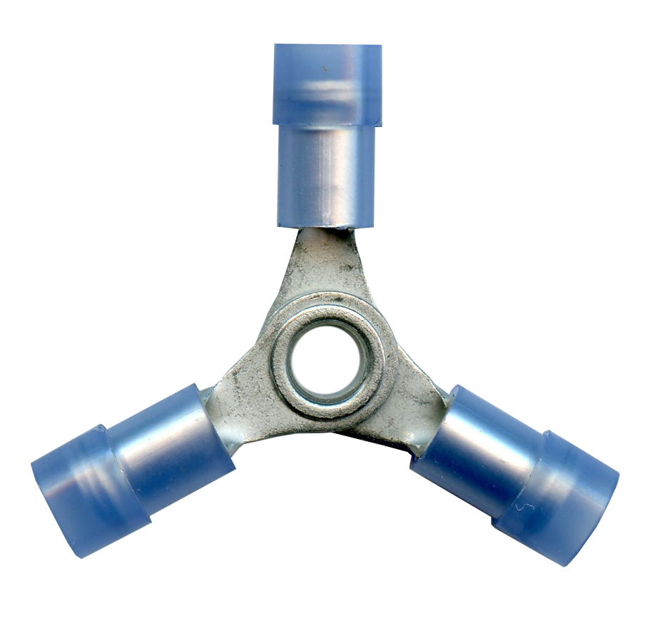 3-Way Terminals - 16-14 ga - Blue
